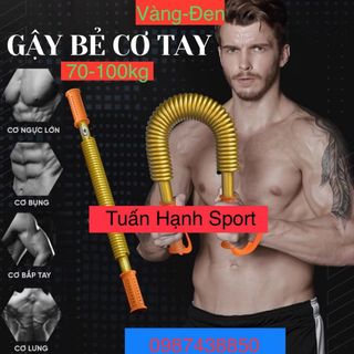 Gậy lò xo tập cơ tay 100kg Dụng cụ bẻ tập cơ tay ngực tập gym thể dục thể thao Tặng kèm túi đựng tiện lợi