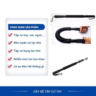 Gậy lò xo tập cơ tay 100kg Dụng cụ bẻ tập cơ tay ngực tập gym thể dục thể thao Tặng kèm túi đựng tiện lợi