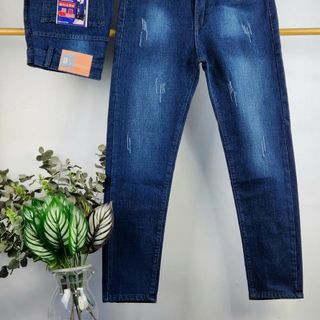 Quần Jean Nam Dài Ống suông 03 màu cơ bản vải jean cotton mềm mịn form chuẩn đẹp giá sỉ