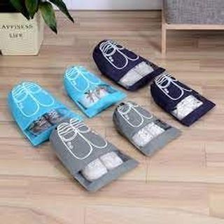 Túi Đựng Giày Dép Du Lịch Có Dây Rút Loại To KhôngThấm Nước