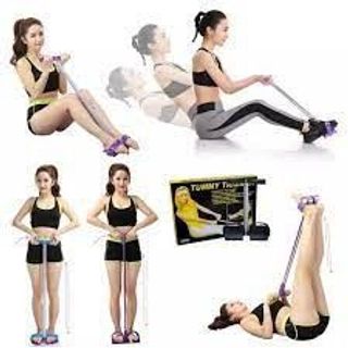 Dây kéo đàn hồi lò xo thép siêu bền dụng cụ thể dục tập gym cơ bụng tay eo lưng tại nhà tiện dụng siêu hiệu quả
