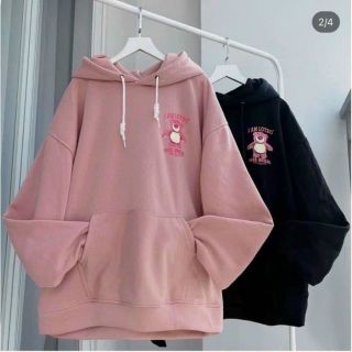Áo hoodie in gấu dâu I Am Lotso