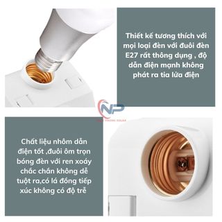Đui đèn cảm biến chuyển động thông minh bằng hồng ngoại