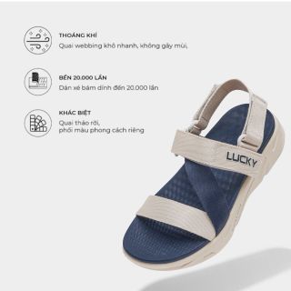Sandal nam nữ Lucky Star quai chữ Z QB05N giá sỉ - giá bán buôn
