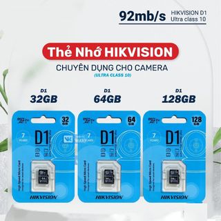 Thẻ Nhớ Micro SD HIKVISION 128GB HIKVISION Chuyên Ghi Hình Cho Camera giá sỉ