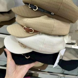 Mũ beret đơn giản vòng dây đính nửa nón QC giá sỉ