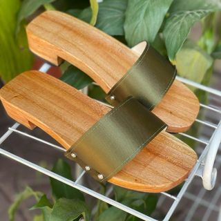 Guốc gỗ guốc mộc phối quai đủ màu