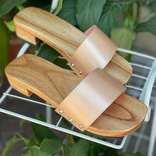 Guốc gỗ guốc mộc phối quai đủ màu