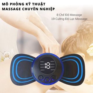 Miếng Dán Massage Xung Điện EMS Tích Hợp 6 Chế Độ