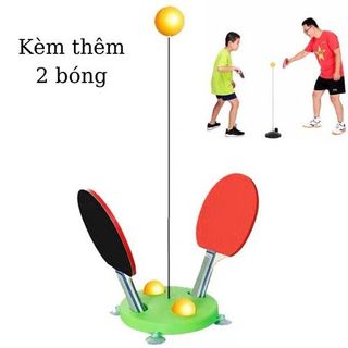 Bộ vợt bóng bàn tập phản xạ cho bé vợt gỗ free tab - đồ chơi thể thao lắc lư tập luyện phản xạ tốt trẻ em(hàng loại 1) giá sỉ