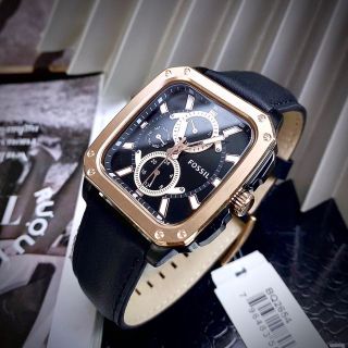 FOSSLII MULTIFUNCTIONN BLACK LEATHER