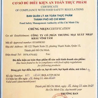 Hạt điều rang muối bình phước loại 1