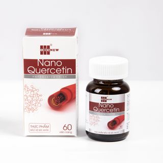 Nano Quercetin OIC NEW (Lọ 60 viên) Giảm Mỡ máu, Cao huyết áp TPCN Thực phẩm chức năng
