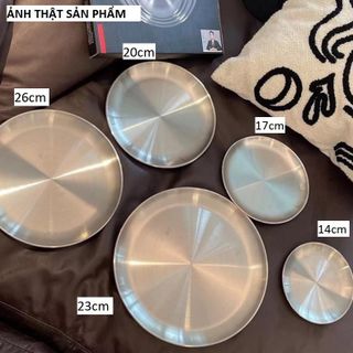 BỘ 5 ĐĨA TRÒN INOX HÀN QUỐC