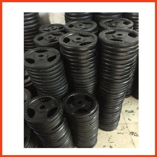 Tạ đĩa gang 2kg,3kg, 5kg,10kg / 1 chiếc ,tạ bánh gang đúc nguyên khối hàng chuẩn