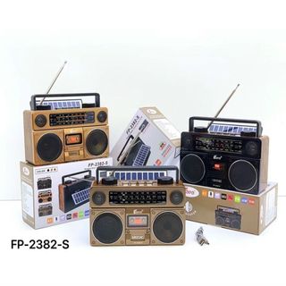 Đài RADIO FB-2832-S dùng năng lượng mặt trời chính hãng FEPE hỗ trợ USB, Bluetooth