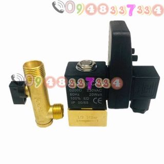 Van Xả Điện Tử 4 Điểm, Máy Nén Khí, Bộ Lọc Xả Nước Tự Động Định Thời Gian DN15, Van Điện Từ 1 Inch, 220V 24V - .