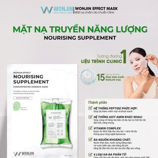 Mặt Nạ Wonjin Effect Nourising Supplement Concentrated Essence Mask Cung Cấp Năng Lượng, Phục Hồi Chuyên Sâu 30g giá sỉ