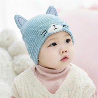 Mũ trùm đầu trẻ em có tai mèo QC