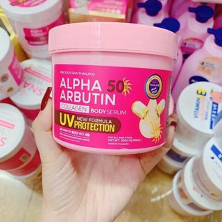 Kem Kích Trắng Alpha Arbutin Collagen Body Serum SPF50 500g