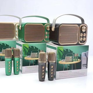 Loa Karaoke Bluetooth YS 106, YS-106 Kèm 2 Micro Không Dây Siêu Hay - màu ngẫu nhiên