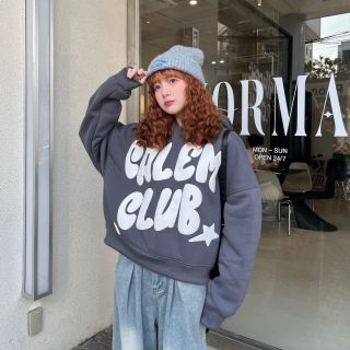 Áo hoodie chất thun nỉ mềm mịn mát,mặc chống nắng,tay phồng nhúng .logo in CALEM CLUB