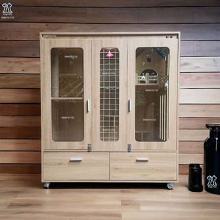Nhà Cho Mèo Gỗ MDF Cốt Lõi Xanh Chống Ẩm, Chuồng Mèo Với Ngăn Kéo Để Đồ Giá Tại Xưởng