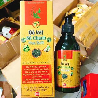 Dầu gội thảo dược bồ kết sả chanh hoa bưởi ( giúp kích thích mọc tóc, giuaps sạch gàu và da đầu dùng cả cho nam và nữ - Chai 300ml)