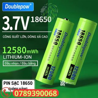 Pin sạc 18650 Doublepow 3.7V 12580mWh dòng xả cao, công suất lớn cho xe điện, máy khoan, nguồn dự phòng, thiết bị y tế - .