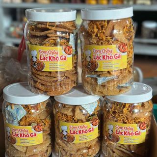 CƠM CHÁY LẮC KHÔ GÀ MẶN MẶN, CAY CAY SIÊU NGON 500G - WINNIE HOUSE