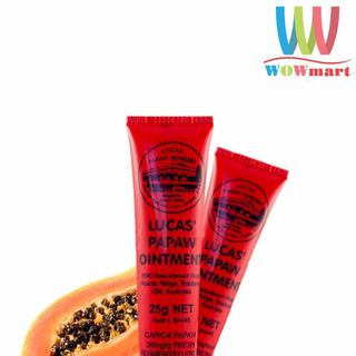 Kem Đu Đủ Đa Năng Lucas Papaw Ointment Úc 25gr ( Chống Khô Nẻ Môi, Bỏng Da, Mẩn Ngứa, Mụn Nhọn)