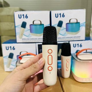 Loa Karaoke mini U16- Hai míc không dây