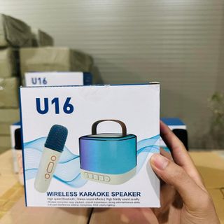 Loa Karaoke mini U16- Hai míc không dây