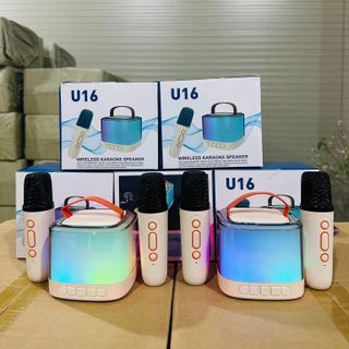 Loa Karaoke mini U16- Hai míc không dây