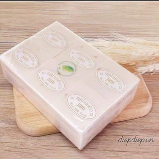 Xà phòng cám gạo Thái Lan JAM RICE MILK SOAP ( xà phòng tắm giúp trắng sáng da mịn, dưỡng ẩm, mềm mịn da hàng chính hãng)
