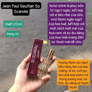 Tổng hợp nước hoa chiết 20ml xịn chuẩn tính dầu Pháp