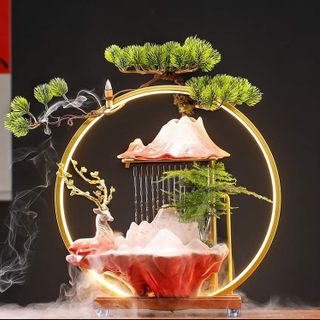 Thác Nước Phong Thuỷ Khói Trầm Hương Chuông Sen Tuần Lộc, Thác Nước Tuần Lộc