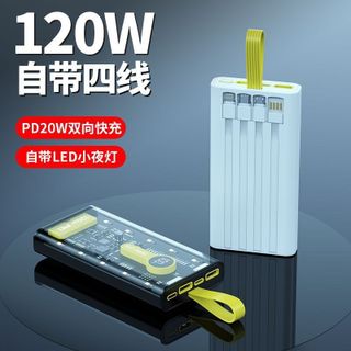 SẠC DỰ PHÒNG TRONG SUỐT KÈM 4 ĐẦU CÁP giá sỉ - giá bán buôn