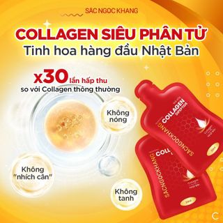 Nước Uống Collagen Dipeptide Sắc Ngọc Khang [Hộp 30 Túi] TẶNG 1 TRONG 3 QUÀ