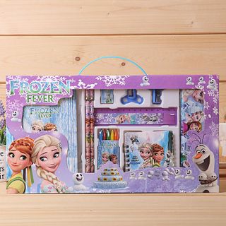 Bộ hộp quà Dụng Cụ Học Tập cao cấp Hình hoạt hình dành tặng Cho Học Sinh (bộ 10 món)