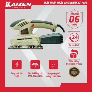 Máy chà nhám chữ nhật KZ - 7185, 187x90mm, công suất 240w | Máy chà nhám cầm tay Kaizen giá sỉ