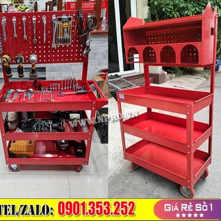 Các loại xe đẩy đựng đồ nghề thường gặp hiện nay