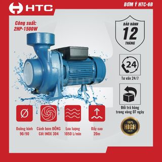 Máy bơm nước HTC - 6B | Máy bơm ý HTC giá sỉ