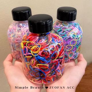 Set 1000 Dây Buộc Tóc Cao Su Co Giãn Nhiều Màu Sắc Cho Bé Gái