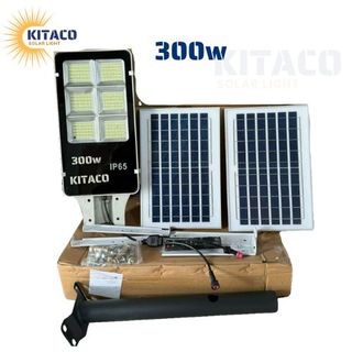 Đèn năng lượng mặt trời bàn chải 2 tấm pin công suất 300w vỏ nhôm giá sỉ