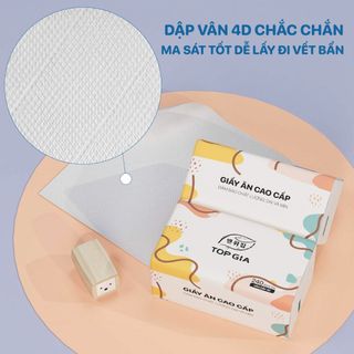 Giấy ăn rút đa sắc 7 màu Top Gia thùng 40 gói cao cấp 240 tờ 4 lớp