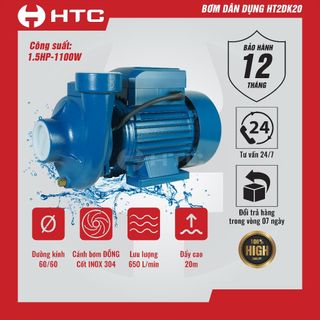 Máy bơm nước HT2DK - 20 | Máy bơm nước dân dụng HTC giá sỉ