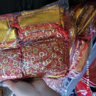 Túi lộc đỏ đựng gạo muối đầu năm( sỉ 100 chiếc)