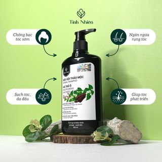 Dầu Gội Hà Thủ Ô Tinh Nhiên 300 ml Chống Bạc Tóc, Giúp Đen Tóc