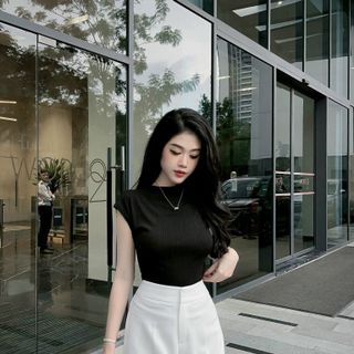 Quần Suông 2 Khuy, Quần Suông Chất Liệu Vải Kiện Hàn Co Dãn Nhẹ, Cạp Cao Cực Tôn Dáng GQU0242